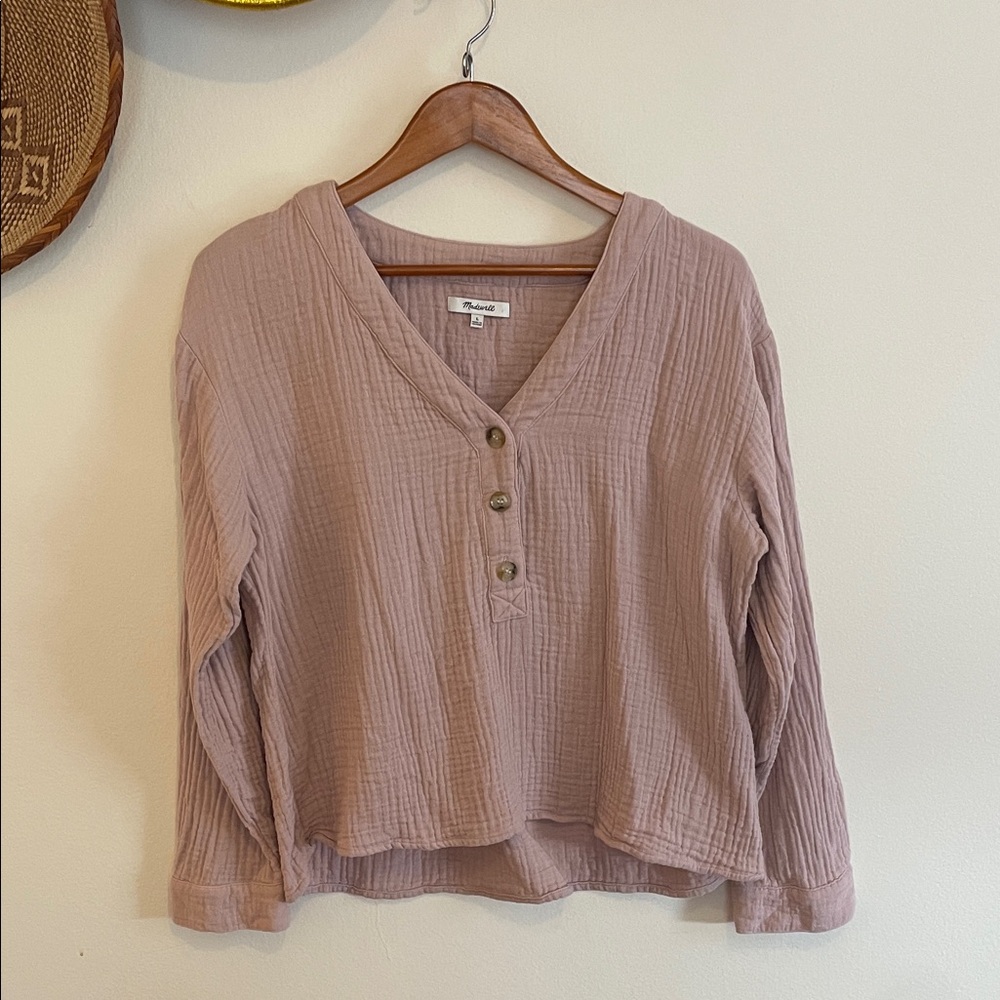 Madewell Mauve Button-Down Shirt